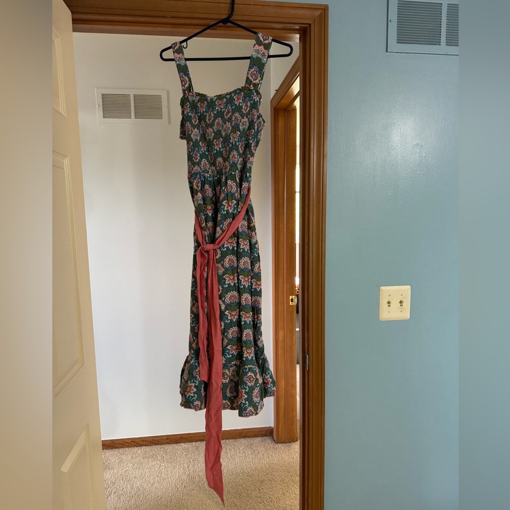 Matilda Jane Floral Green and Pink Dress